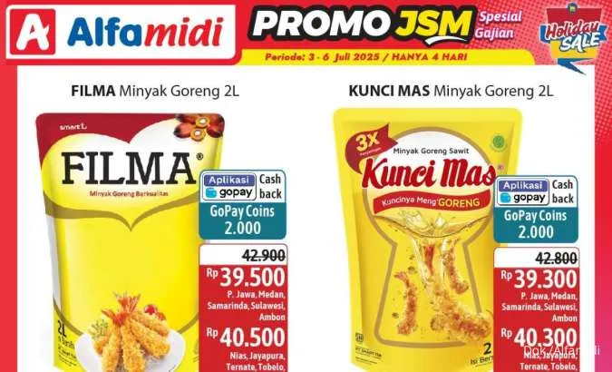 Katalog Promo JSM Alfamidi Hanya 4 Hari Periode 3-6 Juli 2025, Spesial Gajian!