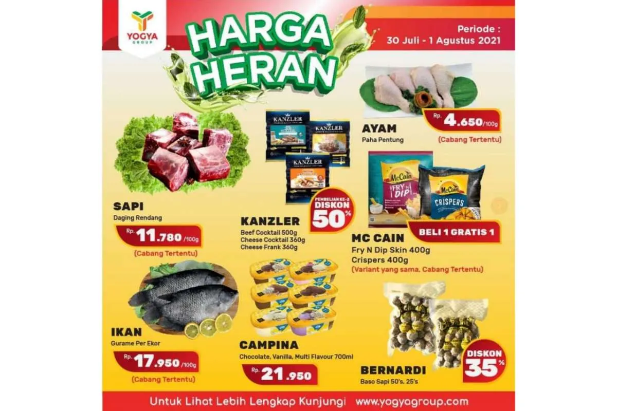Promo JSM Yogya Supermarket 30 Juli – 1 Agustus 2021, Harga Heran!