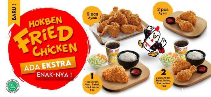 Promo Menu Hokben Fried Chicken Versi Terbaru Ala Carte-Paket Mulai Rp 26.501