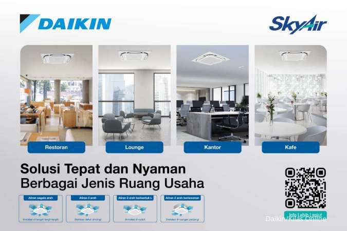 Daikin Menyiapkan AC Khusus Ruang Usaha Kekinian