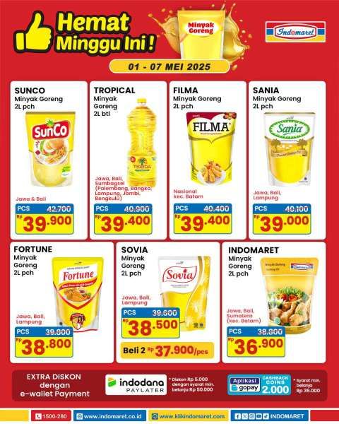 Promo Minyak Goreng di Indomaret 1-7 Mei 2025 Hemat Minggu Ini