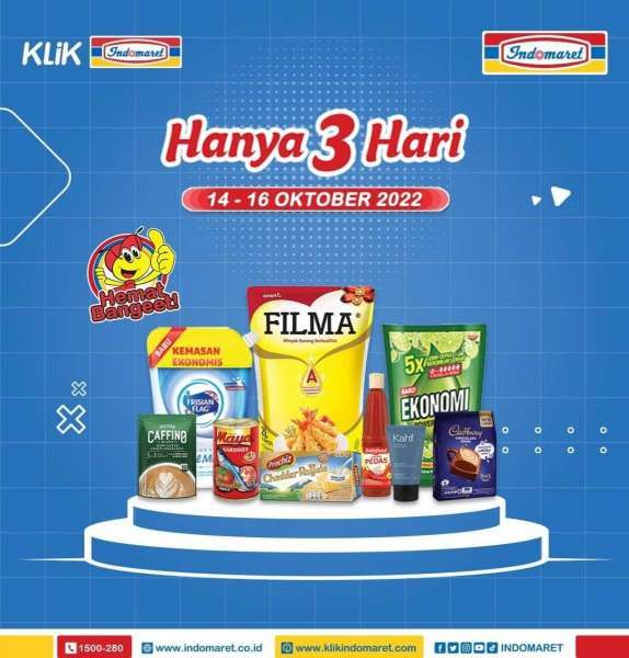 Katalog Promo Indomaret Hanya 3 Hari Periode 14-16 Oktober 2022