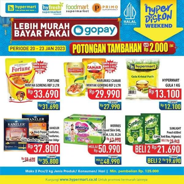 Harga Promo JSM Hypermart Hyper Diskon Weekend 20-23 Januari 2023