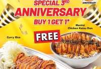 Promo HUT Go Go Curry 17-19 Desember 2025, Dapatkan Beli 1 Gratis 1
