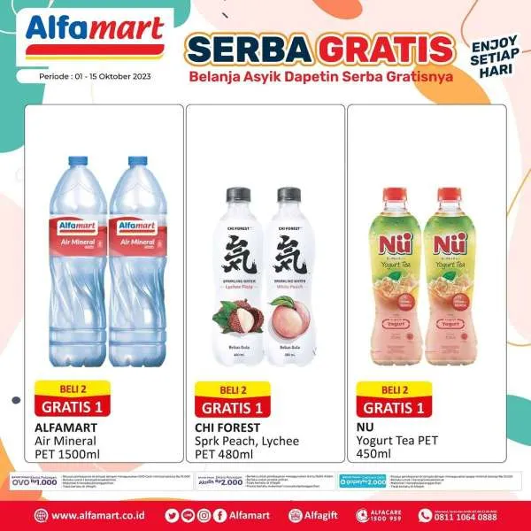 Promo Alfamart Serba Gratis Periode 1-15 Oktober 2023