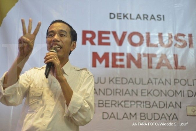 Jokowi serukan salam tiga jari