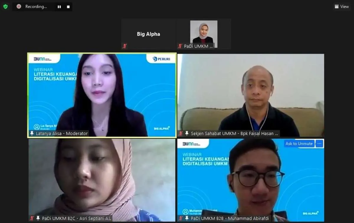 Peruri gelar webinar literasi keuangan dan digitalisasi untuk UMKM