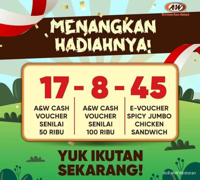 Hadiah voucher AW Restoran