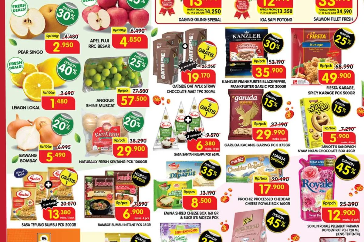 Promo Superindo Weekday 19 Juni 2024, Santan dan Tepung Bumbu Sasa Beli 2 Gratis 1
