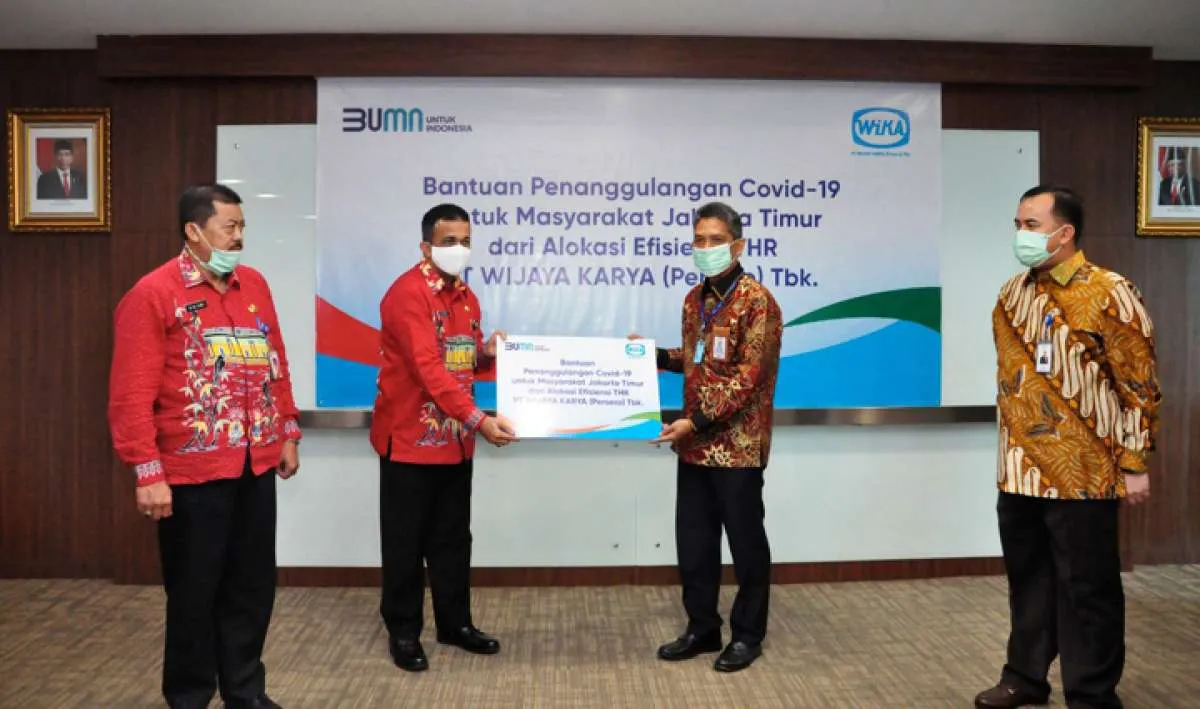 Atasi pandemi Covid-19, Wijaya Karya (WIKA) kembali salurkan bantuan ke Jakarta Timur