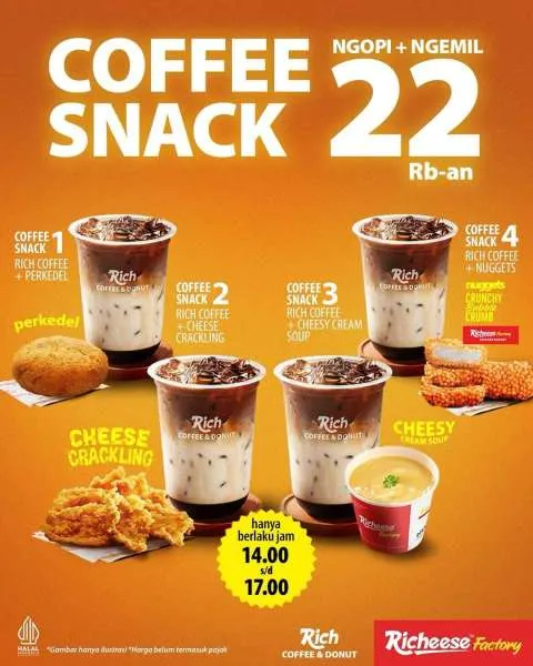 Promo Richeese Factory Coffee Snack Terbatas