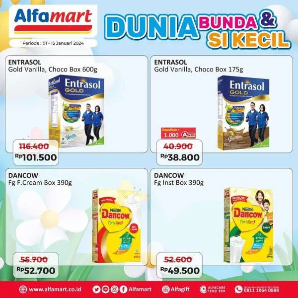 Promo Alfamart Dunia Bunda & Si Kecil Periode 1-15 Januari 2024