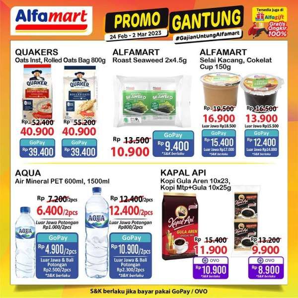 Katalog Promo Alfamart Gantung (Gajian Untung) Terbaru 24 Februari-2 Maret 2023