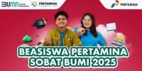 Beasiswa Pertamina Sobat Bumi 2025 Dibuka, Mahasiswa Bisa Dapat Bantuan UKT