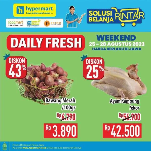 Promo Hypermart Hyper Diskon Weekend Periode 25-28 Agustus 2023