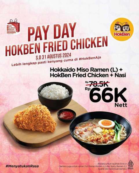 Promo HokBen Payday 25-31 Agustus 2024