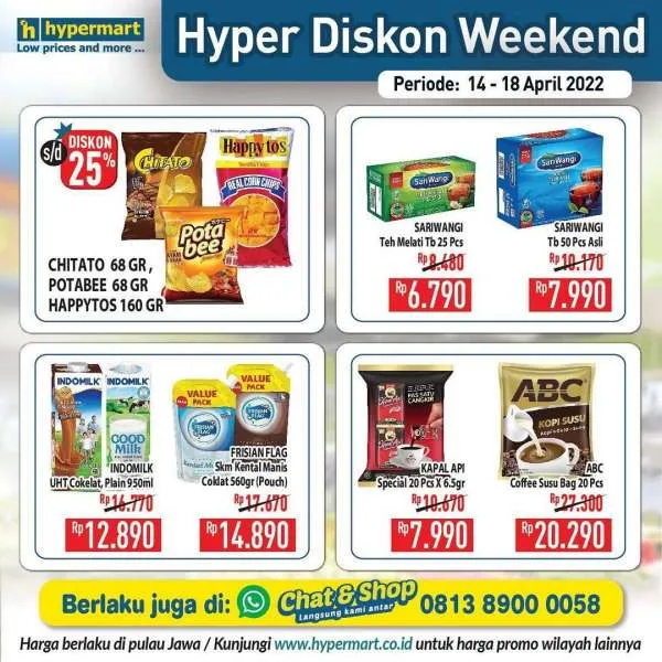Promo Hypermart Hyper Diskon Weekend Periode 14-18 April 2022