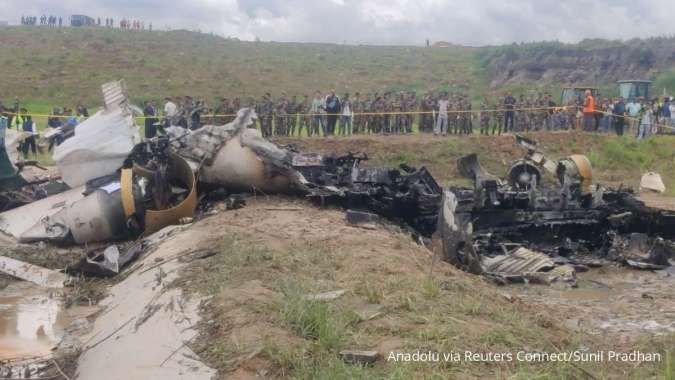 Saurya Airlines Jatuh di Bandara Kathmandu Nepal, 18 Orang Meninggal