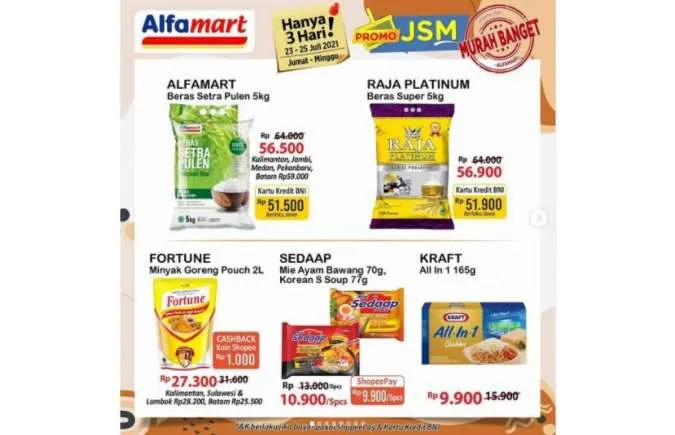 Promo JSM Alfamart 23-25 Juli 2021