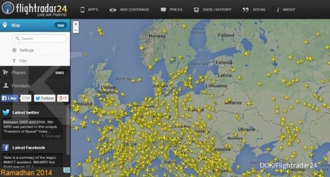 SBY larang pesawat Indonesia lintasi Ukraina