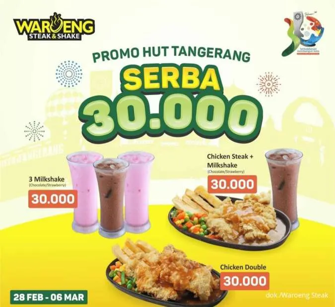 Promo Waroeng Steak Spesial HUT Tangerang