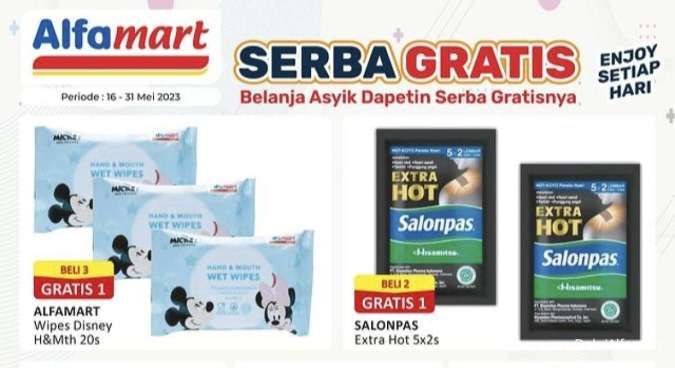 Promo Alfamart Serba Gratis 16-31 Mei 2023, Beragam Produk Dibanderol Beli 1 Gratis 1