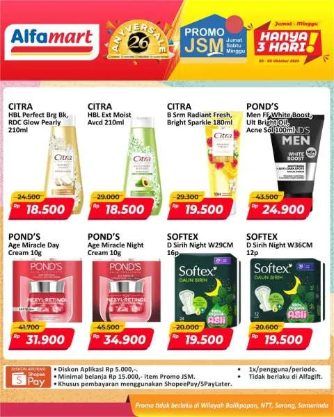 Promo JSM Alfamart Periode 3-5 Oktober 2025
