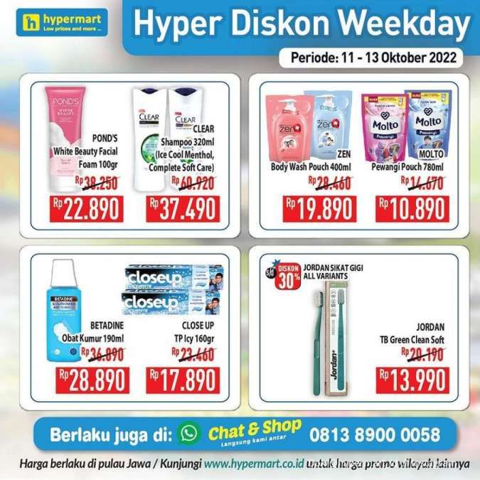 Promo Hypermart 11-13 Oktober 2022, Hyper Diskon Weekday