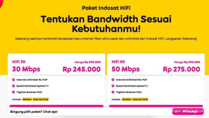 Cek Harga Paket Internet Indosat HiFi Mulai Rp200 Ribuan