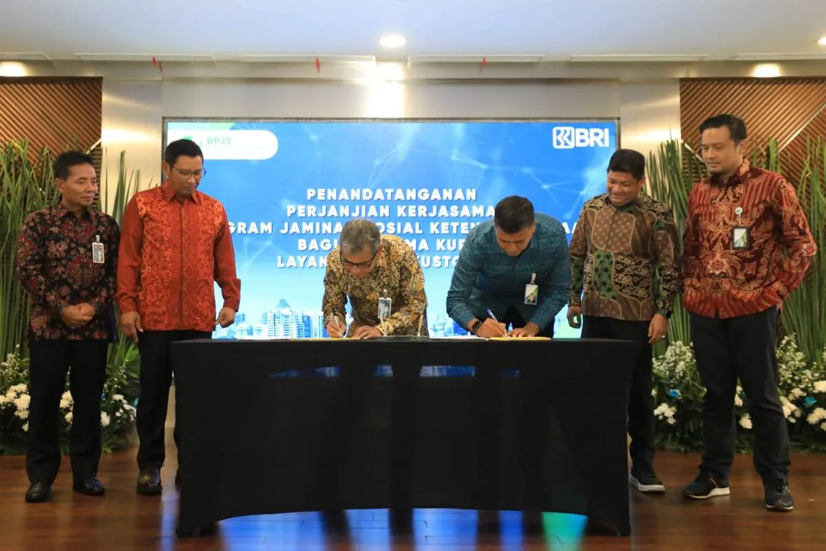 Kolaborasi BRI dan BPJS Ketenagakerjaan Berikan Perlindungan Bagi Penerima KUR