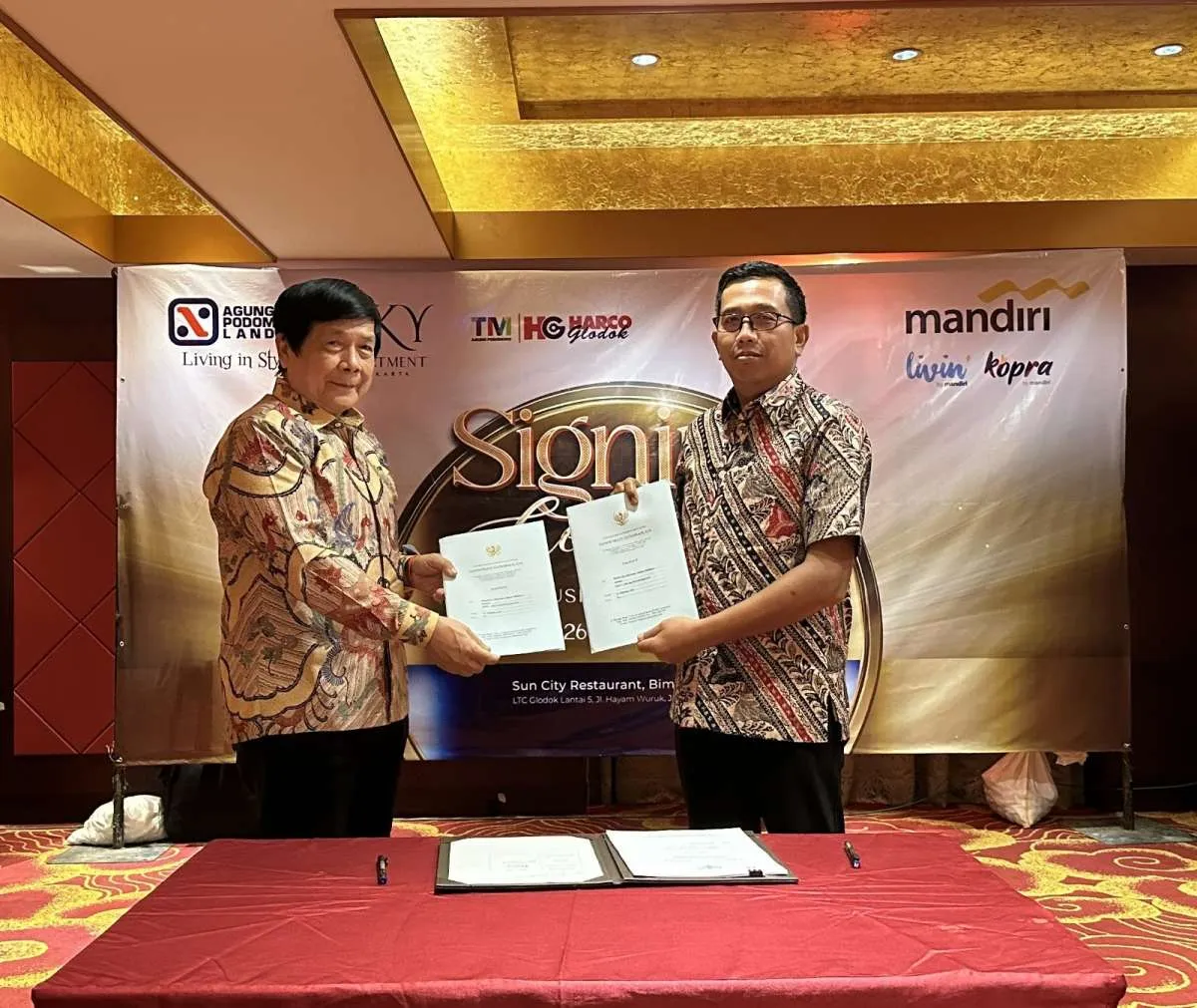 The Sky Apartment dan Trade Mall Harco Glodok Kolaborasi dengan Bank Mandiri