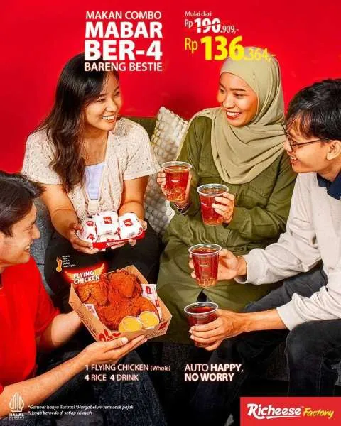 Promo Richeese Factory Mabar Ber-4 Hemat