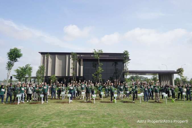 Dorong Keberlanjutan Lingkungan, Astra Property Tanam Ratusan Pohon