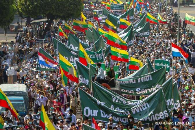 Hari terkelam sejak kudeta, 18 pengunjuk rasa tewas di Myanmar