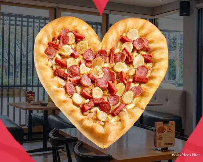 Promo Pizza Hut September 2023, Pizza Heart dengan 5 Topping Pilihan Rp 120.000