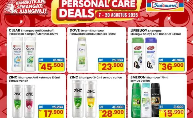 Promo Indomaret Personal Care Deals 7-20 Agustus 2025, Ada Promo Spesial Kemerdekaan