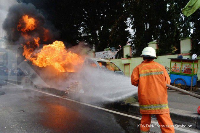 Hotel Sepinggan Tanjung Priok terbakar