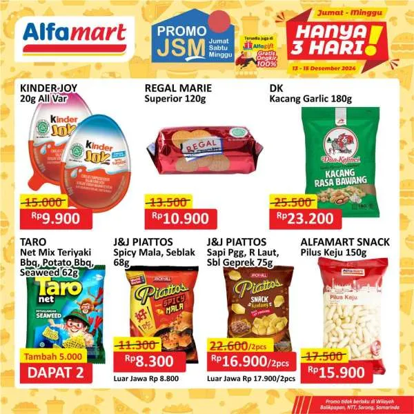 Promo JSM Alfamart Periode 13-15 Desember 2024