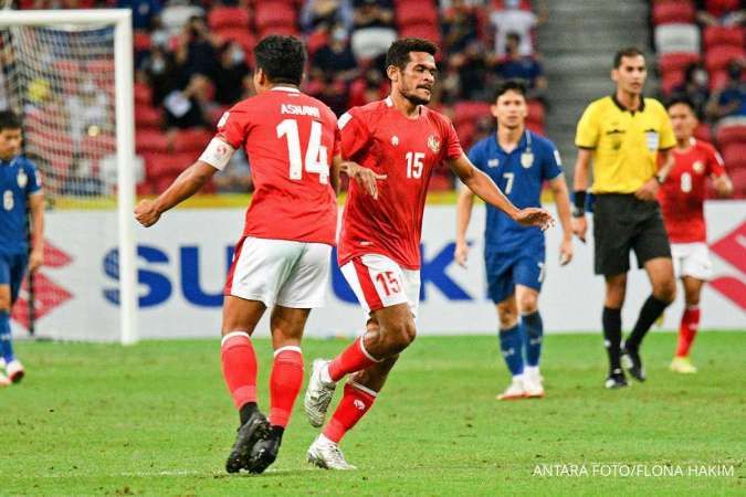 Ricky Kambuaya Cetak Gol Menit ke-8, Indonesia Vs Thailand 1-0