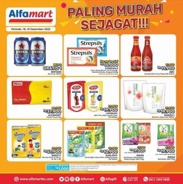 Harga Promo Alfamart Hari Ini 16-31 Desember 2022