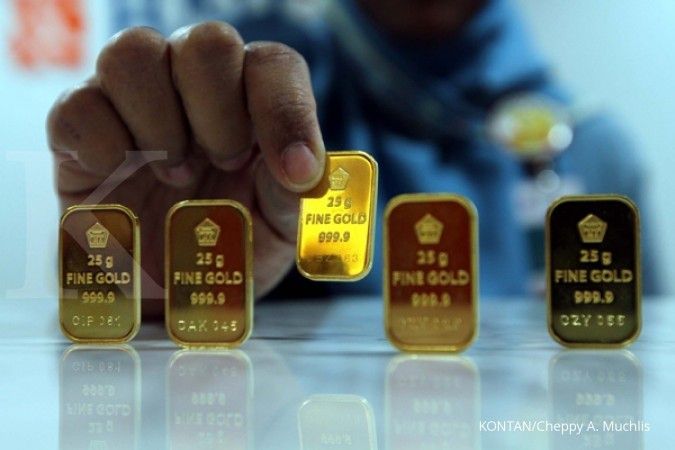 Harga emas Antam hari ini turun Rp 3.000 per gram