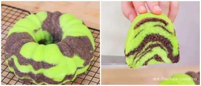 Resep Bolu Pandan Ketan Hitam Kukus, Camilan saat Weekend yang Lembut Banget