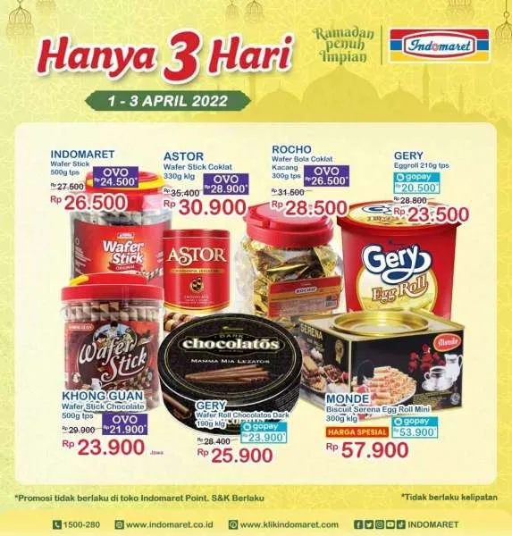 Promo Indomaret Hanya 3 Hari Periode 1-3 April 2022