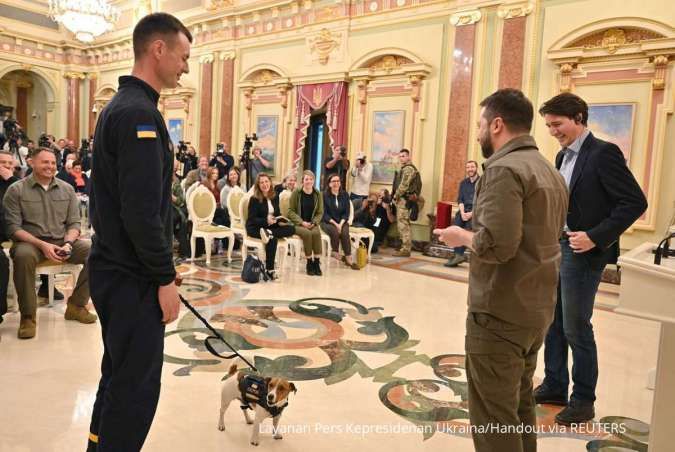 Ini Anjing Pelacak Ranjau yang Dapat Penghargaan Khusus dari Presiden Ukraina