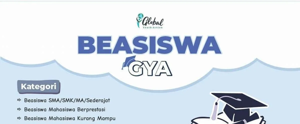 Pelajar, ada beasiswa dari Global Youth Action untuk siswa SMA sederajat
