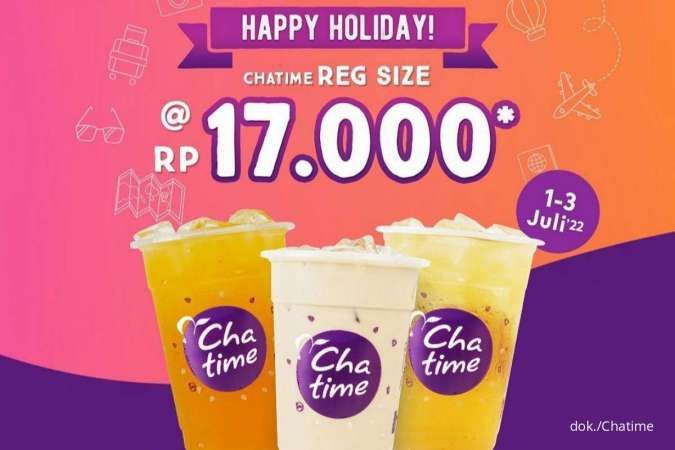 Promo Chatime Holiday 1-3 Juli 2022, Chatime Menu Tertentu Hanya Rp 17.000