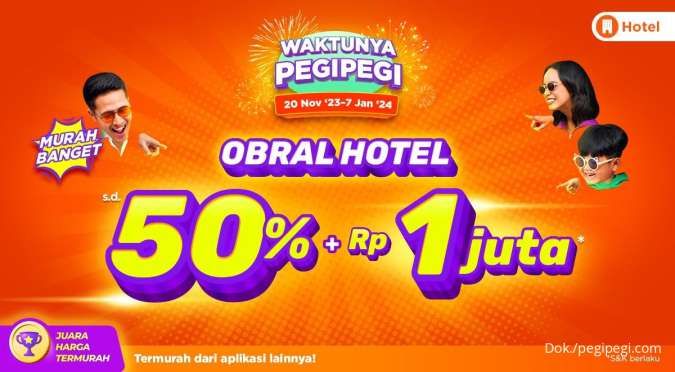 Promo PegiPegi Obral Hotel hingga 7 Januari 2024, Diskon sampai 50% dan Rp 1 Juta