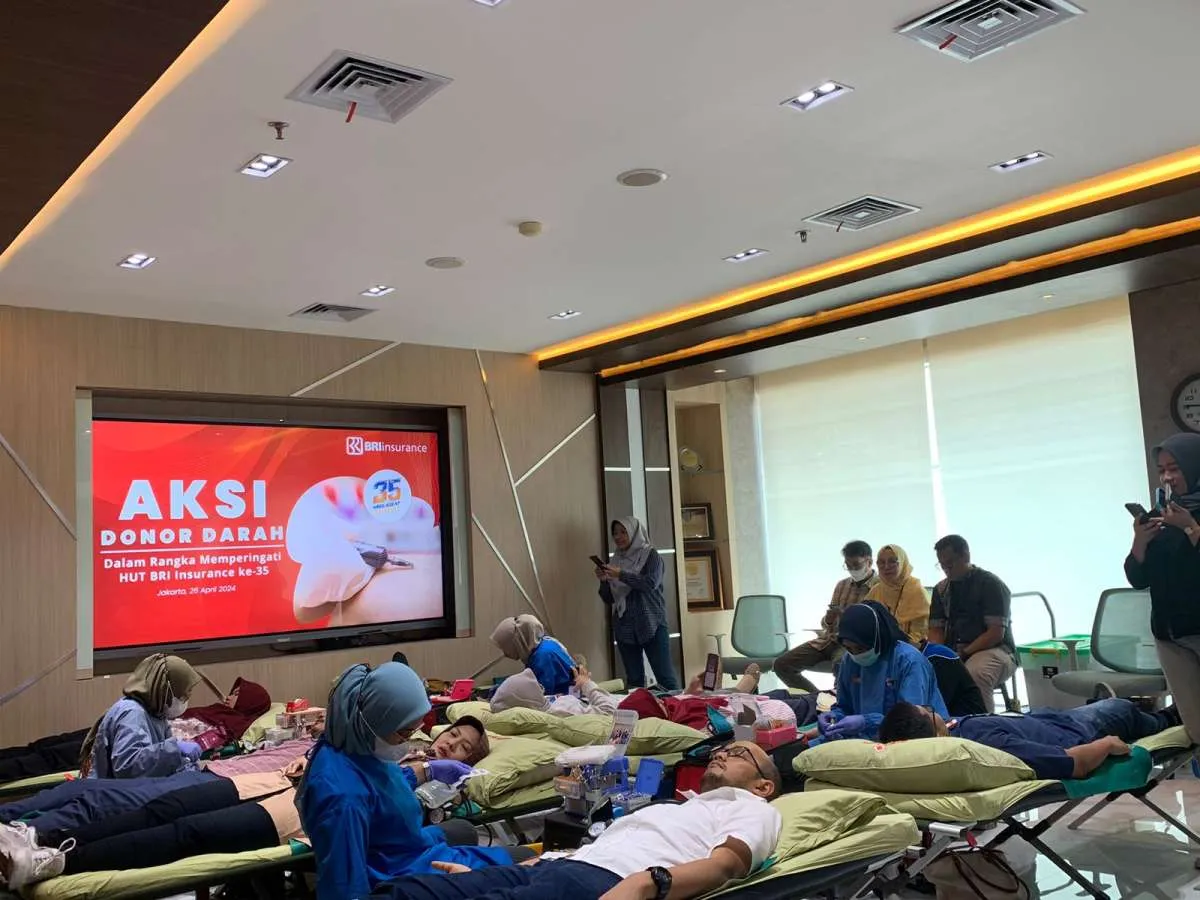 Rayakan HUT ke-35, BRI Insurance Gelar Aksi Donor Darah