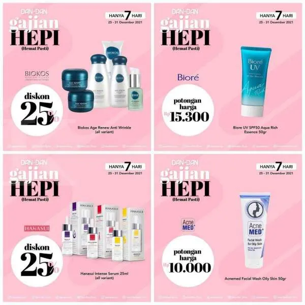 Promo DAN+DAN Gajian Hepi 25-31 Desember 2021