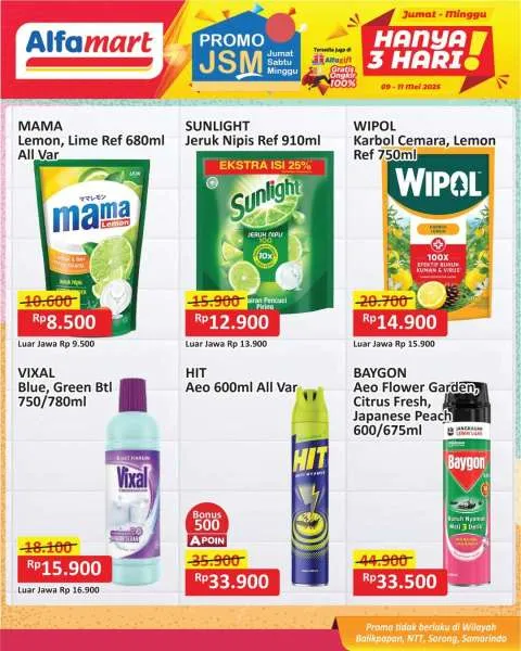 Promo JSM Alfamart Periode 9-11 Mei 2025